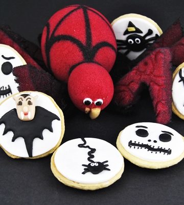 Galletas de Halloween decoradas con fondant