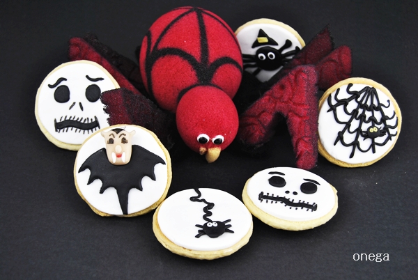 Galletas de Halloween decoradas con fondant